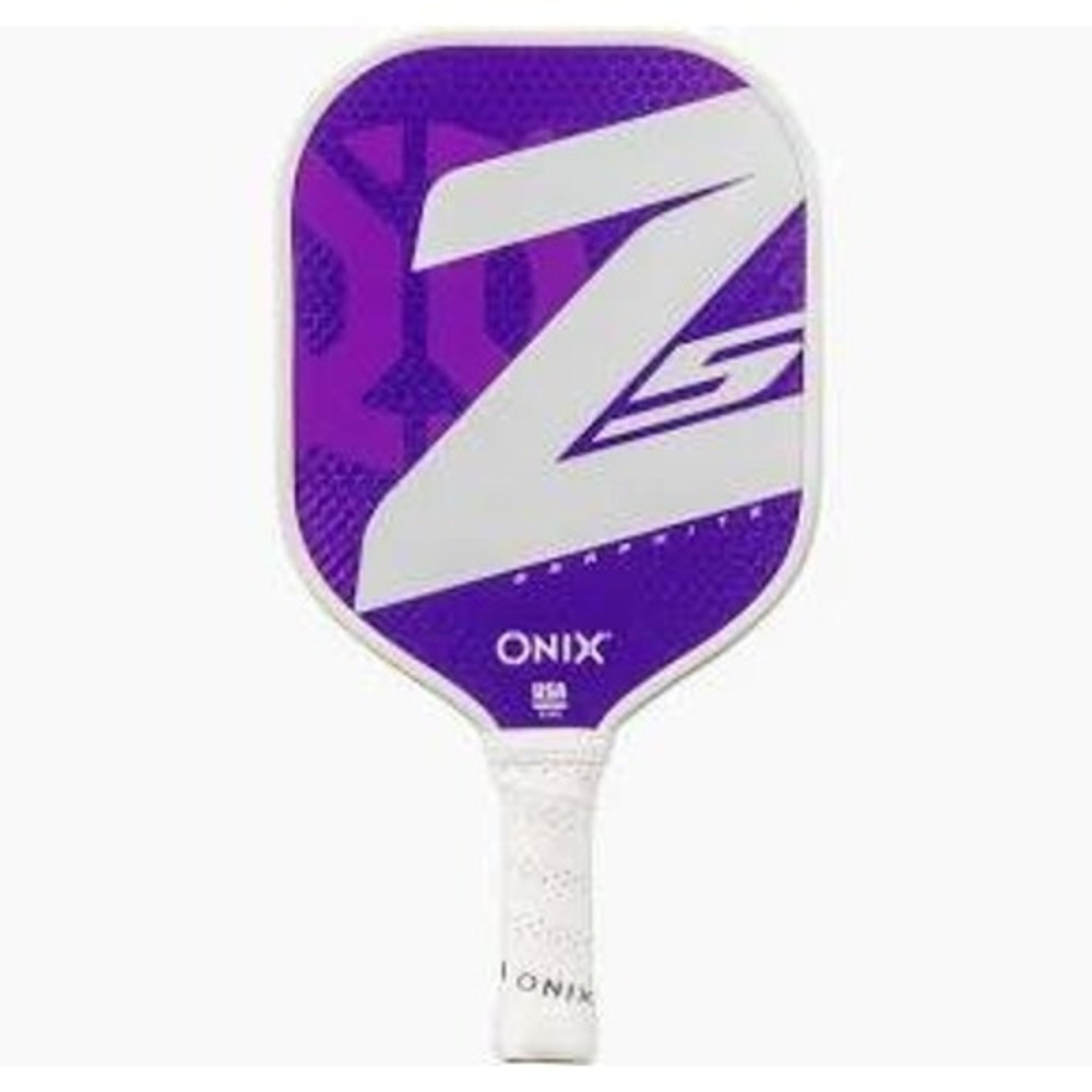 Onix Graphite Z5 Pickleball Paddle Purple White Widebody Honeycomb